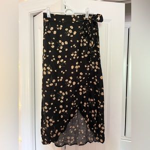American Eagle floral wrap skirt